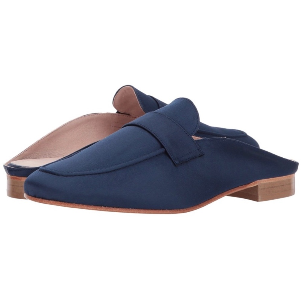 Patricia Green Women’s Suffolk Navy Satin Loafer